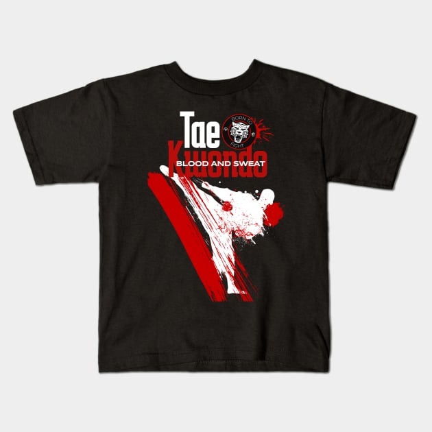 Taekwondo Combat shirt Kids T-Shirt by Sprialz0